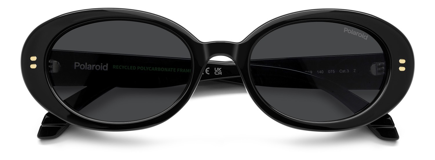 Occhiali da sole Polaroid Pld 6253/S 208663 807 M9 colore black forma ovale lenti grey polarized