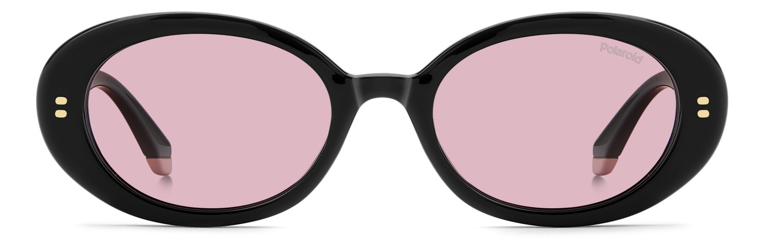 Occhiali da sole Polaroid Pld 6253/S 208663 QFU 0F colore black2 forma ovale lenti pink polarized