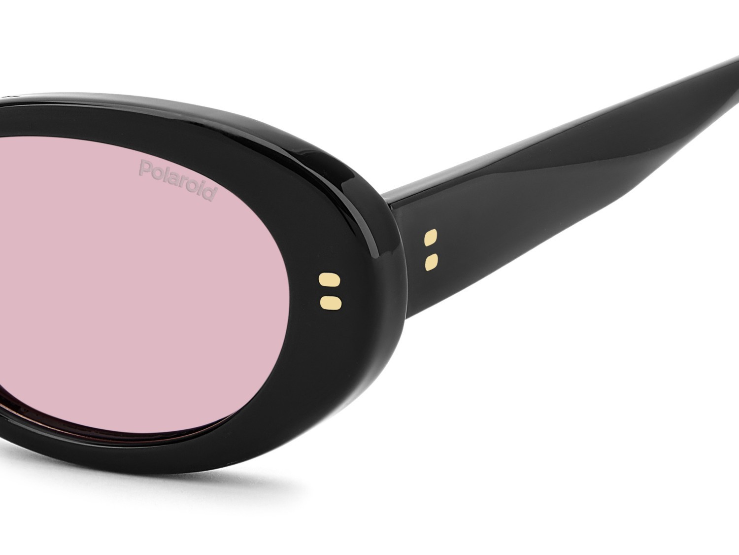 Occhiali da sole Polaroid Pld 6253/S 208663 QFU 0F colore black2 forma ovale lenti pink polarized