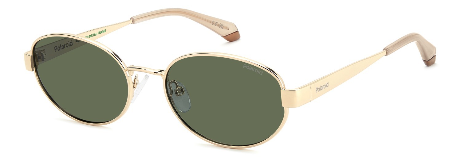 Sonnenbrillen Polaroid Pld 6254/S 208666 000 UC farbe rose gold form oval gläser green polarized