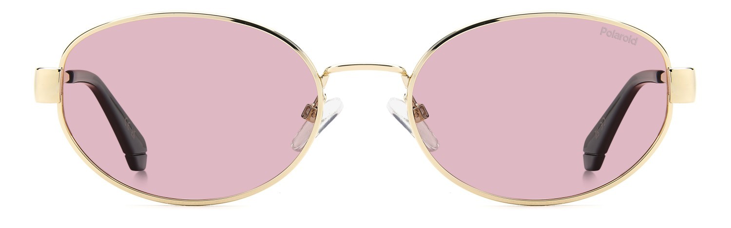 Sunglasses Polaroid Pld 6254/S 208666 EYR 0F color gold pink shape oval lenses pink polarized