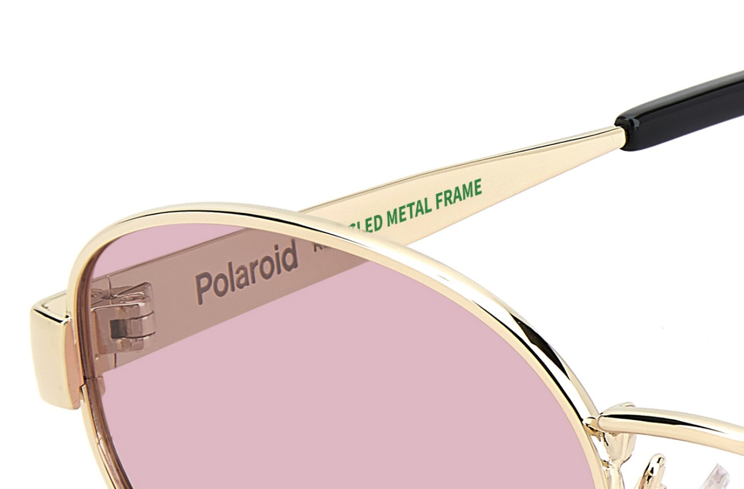 Sunglasses Polaroid Pld 6254/S 208666 EYR 0F color gold pink shape oval lenses pink polarized