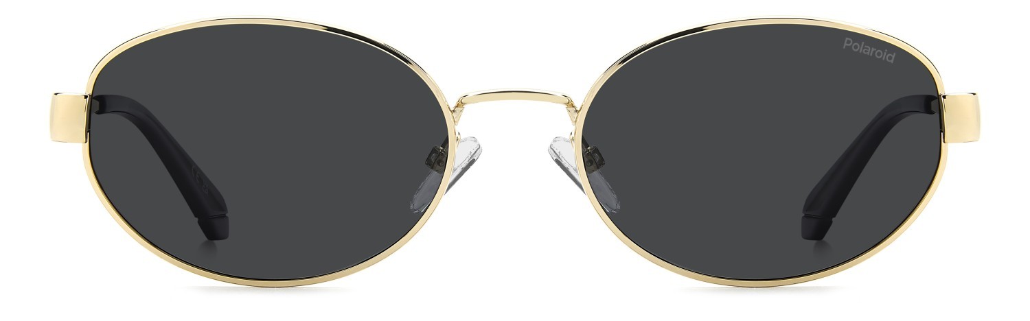Sunglasses Polaroid Pld 6254/S 208666 J5G M9 color gold shape oval lenses grey polarized