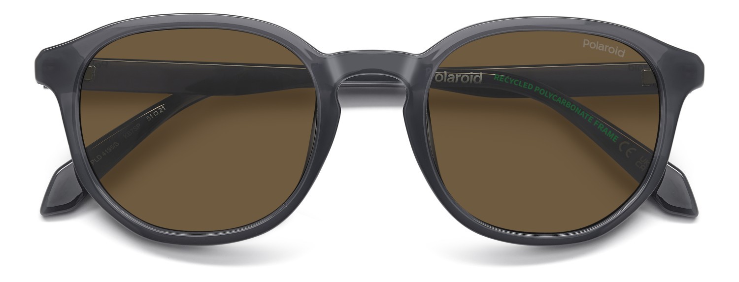 Occhiali da sole Polaroid Pld 4195/S 208669 KB7 SP colore grey forma quadrato lenti bronze polarized