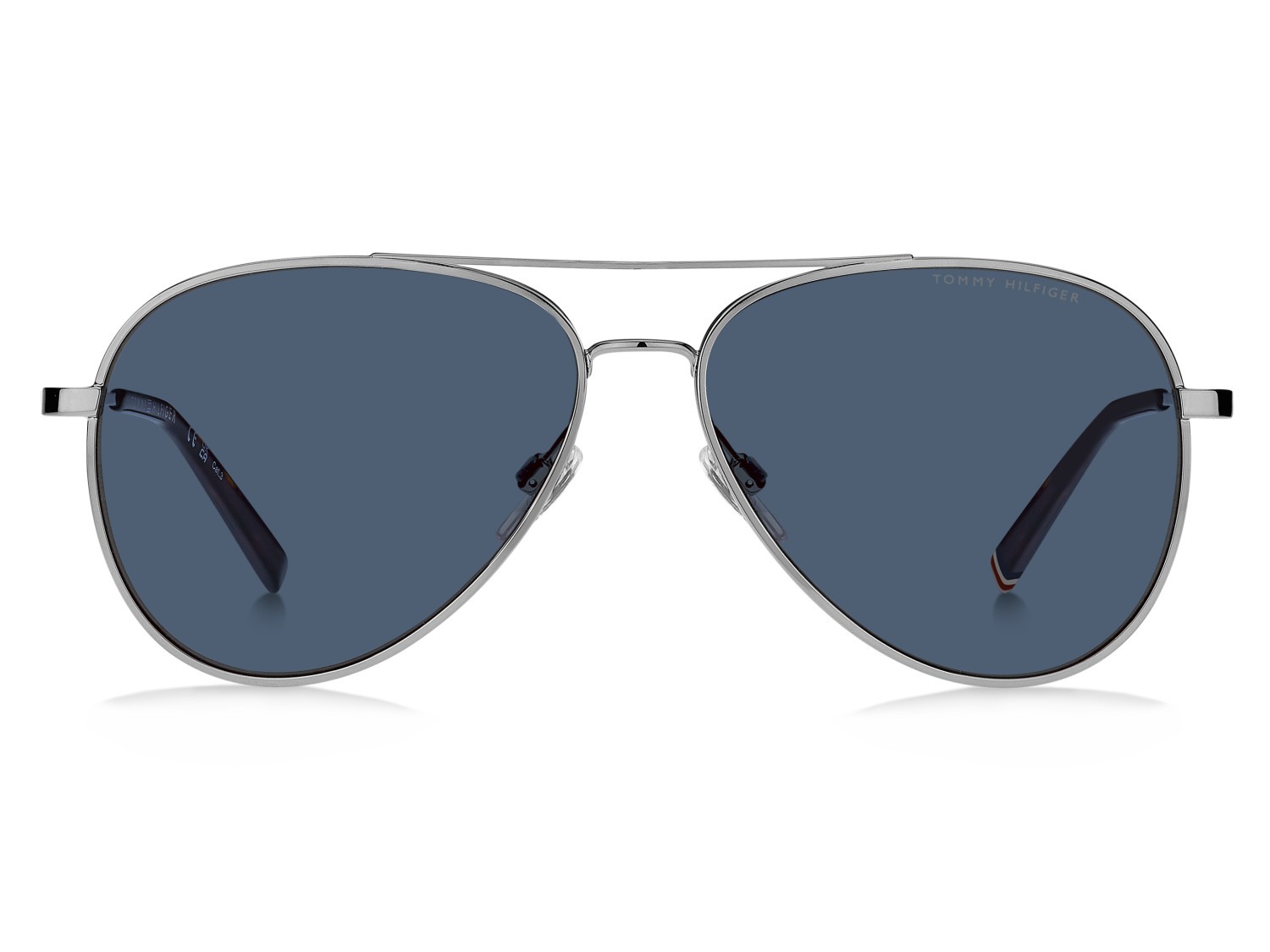 Sunglasses Tommy Hilfiger Th 2336/S 208678 6LB KU color ruthenium shape aviator lenses blue