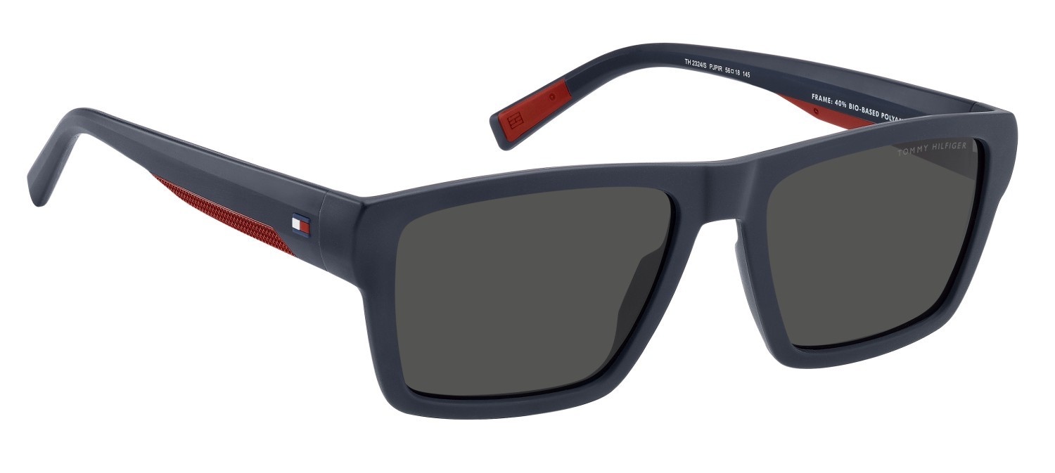 Sunglasses Tommy Hilfiger Th 2324/S 208680 PJP IR color blue shape square lenses grey