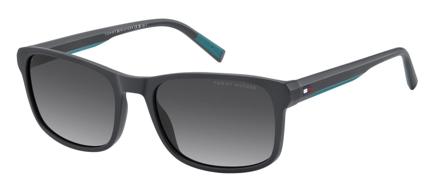 Sunglasses Tommy Hilfiger Th 2325/S 208681 KB7 9O color grey shape rectangle lenses dark grey shaded