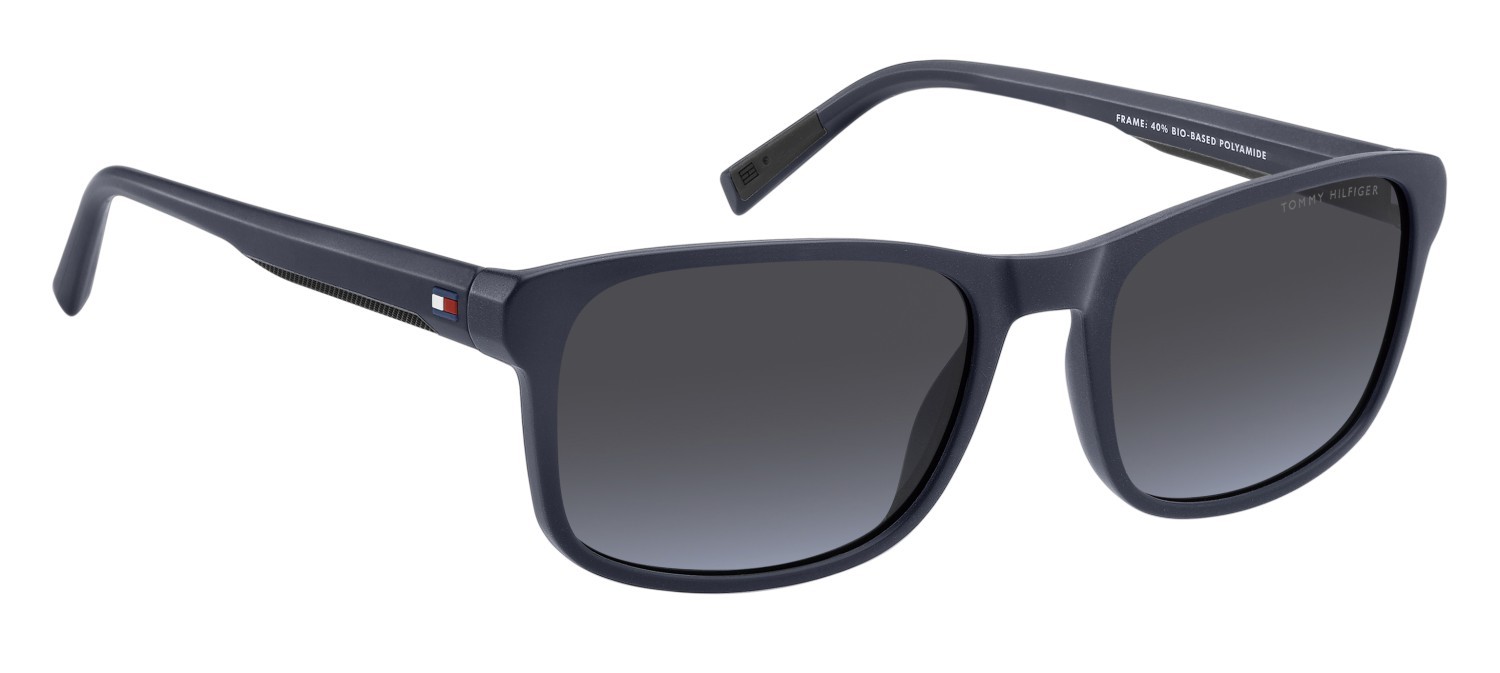 Sunglasses Tommy Hilfiger Th 2325/S 208681 PJP GB color blue shape rectangle lenses grey azure