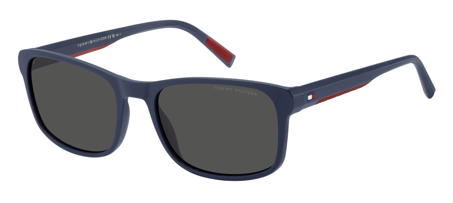 Sunglasses Tommy Hilfiger Th 2325/S 208681 PJP IR color blue shape rectangle lenses grey