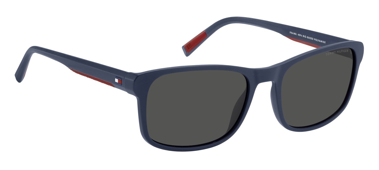 Sunglasses Tommy Hilfiger Th 2325/S 208681 PJP IR color blue shape rectangle lenses grey