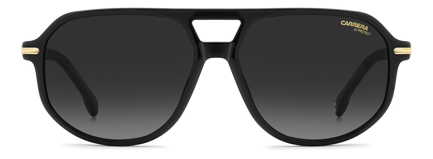 Sonnenbrillen Carrera 375/S 208706 807 9O farbe black form navigator gläser dark grey shaded