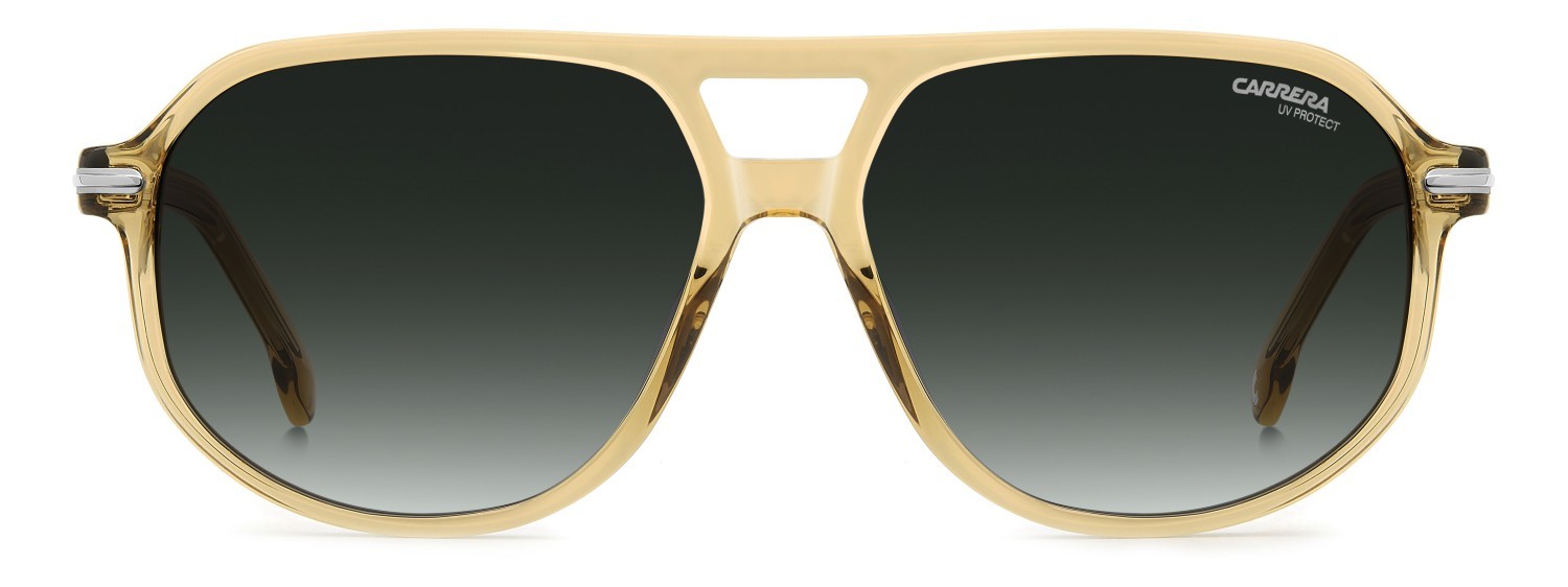 Sunglasses Carrera 375/S 208706 TUI 9K color light brown shape navigator lenses green shaded