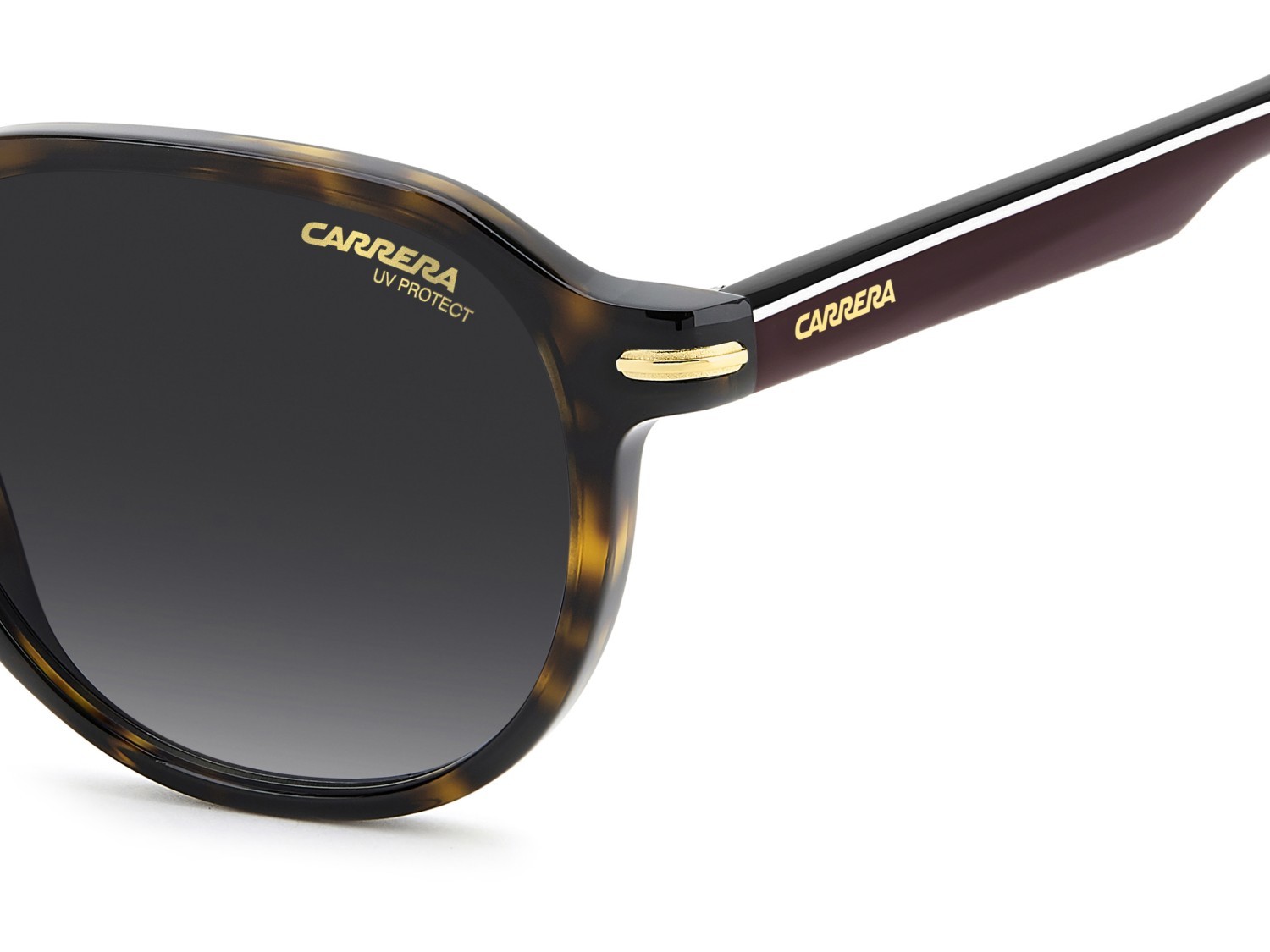 Sonnenbrillen Carrera 376/S 208707 086 9O farbe havana form quadratisch gläser dark grey shaded