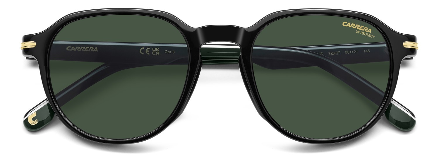 Sonnenbrillen Carrera 376/S 208707 7ZJ QT farbe black green form quadratisch gläser green