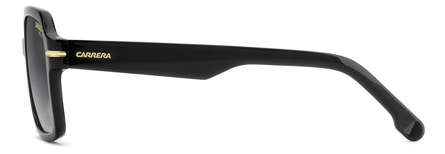 Sonnenbrillen Carrera 377/S 208708 807 9O farbe black form quadratisch gläser dark grey shaded