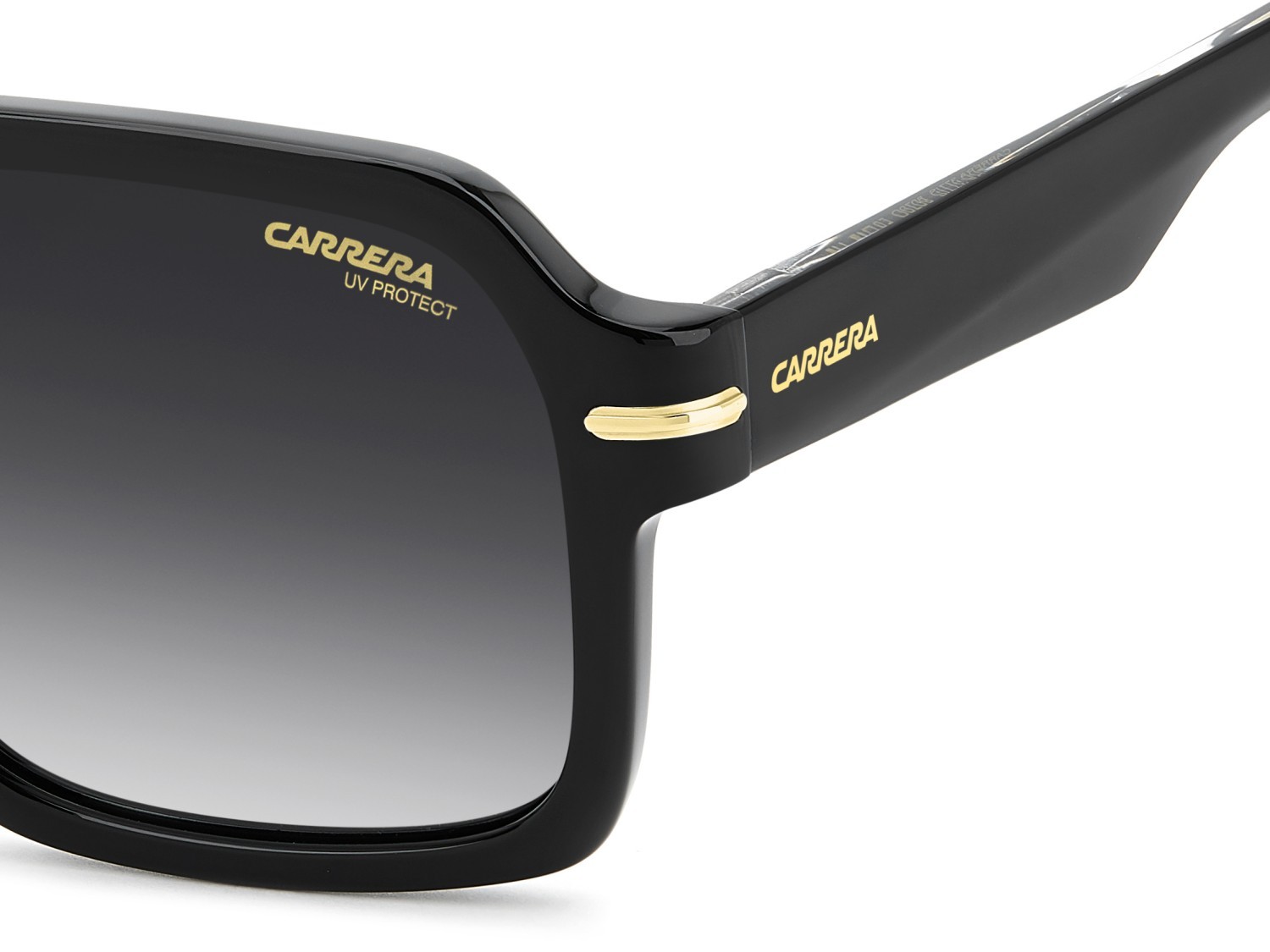Sonnenbrillen Carrera 377/S 208708 807 9O farbe black form quadratisch gläser dark grey shaded