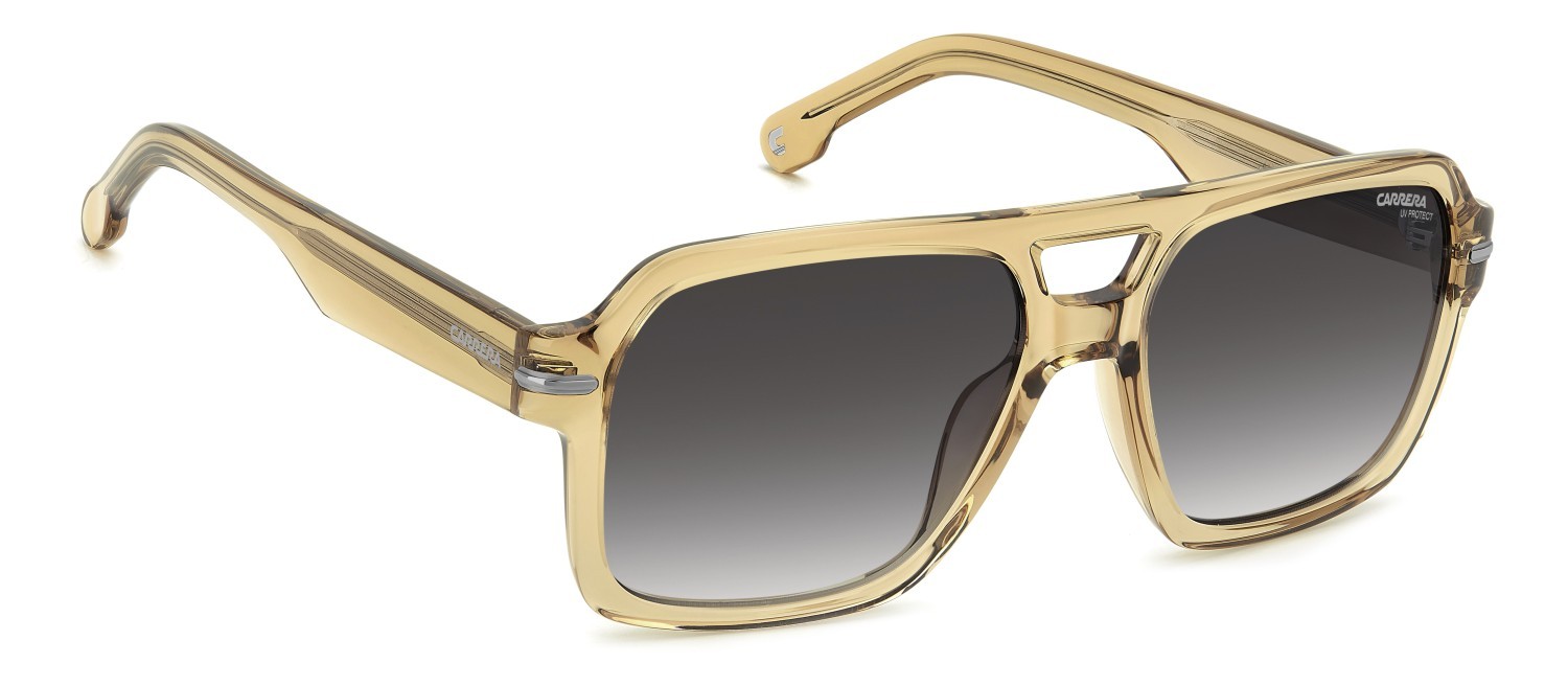 Sunglasses Carrera 377/S 208708 TUI 9O color light brown shape square lenses dark grey shaded