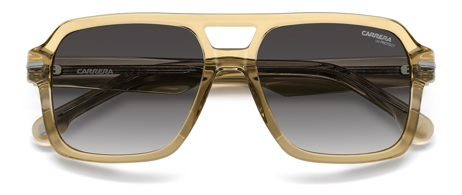Sunglasses Carrera 377/S 208708 TUI 9O color light brown shape square lenses dark grey shaded