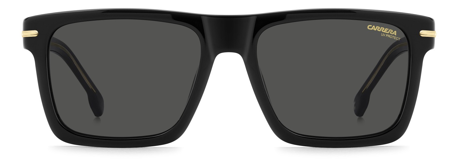 Occhiali da sole Carrera 378/S 208709 807 IR colore black forma rettangolare lenti grey