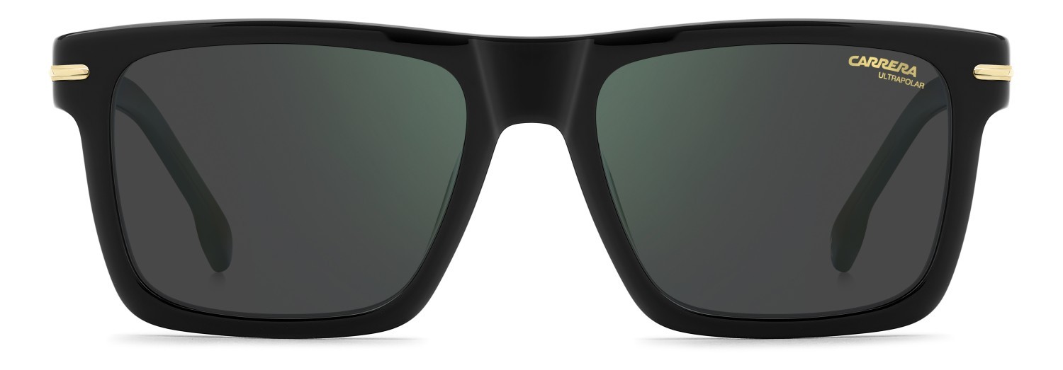 Sunglasses Carrera 378/S 208709 807 Q3 color black shape rectangle lenses greengrey sp pz hight contrast antirefle