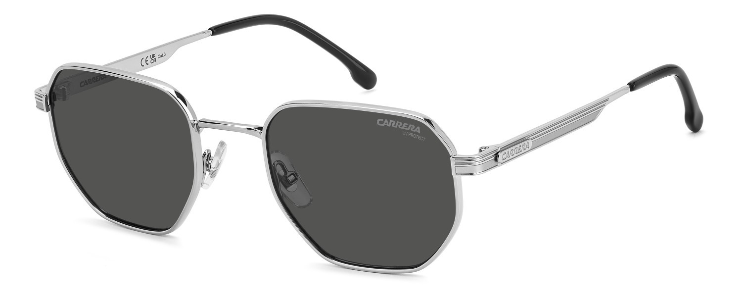 Sunglasses Carrera 380/S 208710 85K IR color ruthenium black shape square lenses grey