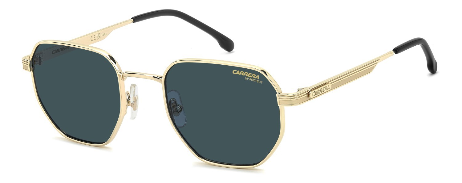 Sonnenbrillen Carrera 380/S 208710 J5G KU farbe gold form quadratisch gläser blue