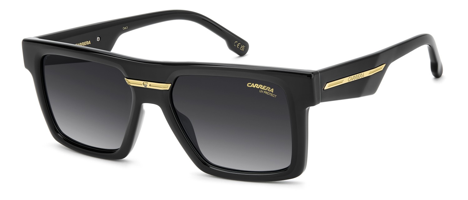 Occhiali da sole Carrera Victory C 25/S 208713 807 9O colore black forma rettangolare lenti dark grey shaded