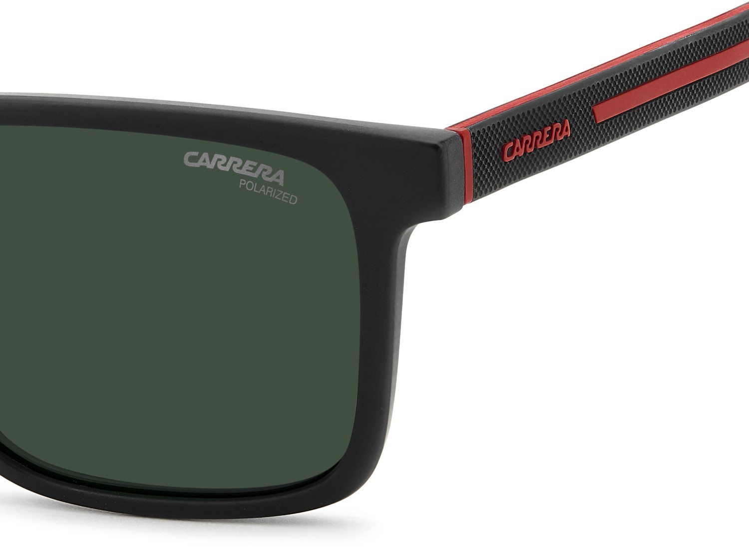 Occhiali da sole Carrera C Sport 13/S 208716 BLX UC colore matte black red forma rettangolare lenti green polarized