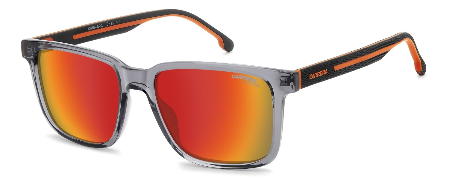 Sonnenbrillen Carrera C Sport 13/S 208716 M9L UZ farbe grey orange form rechteckig gläser red multilayer