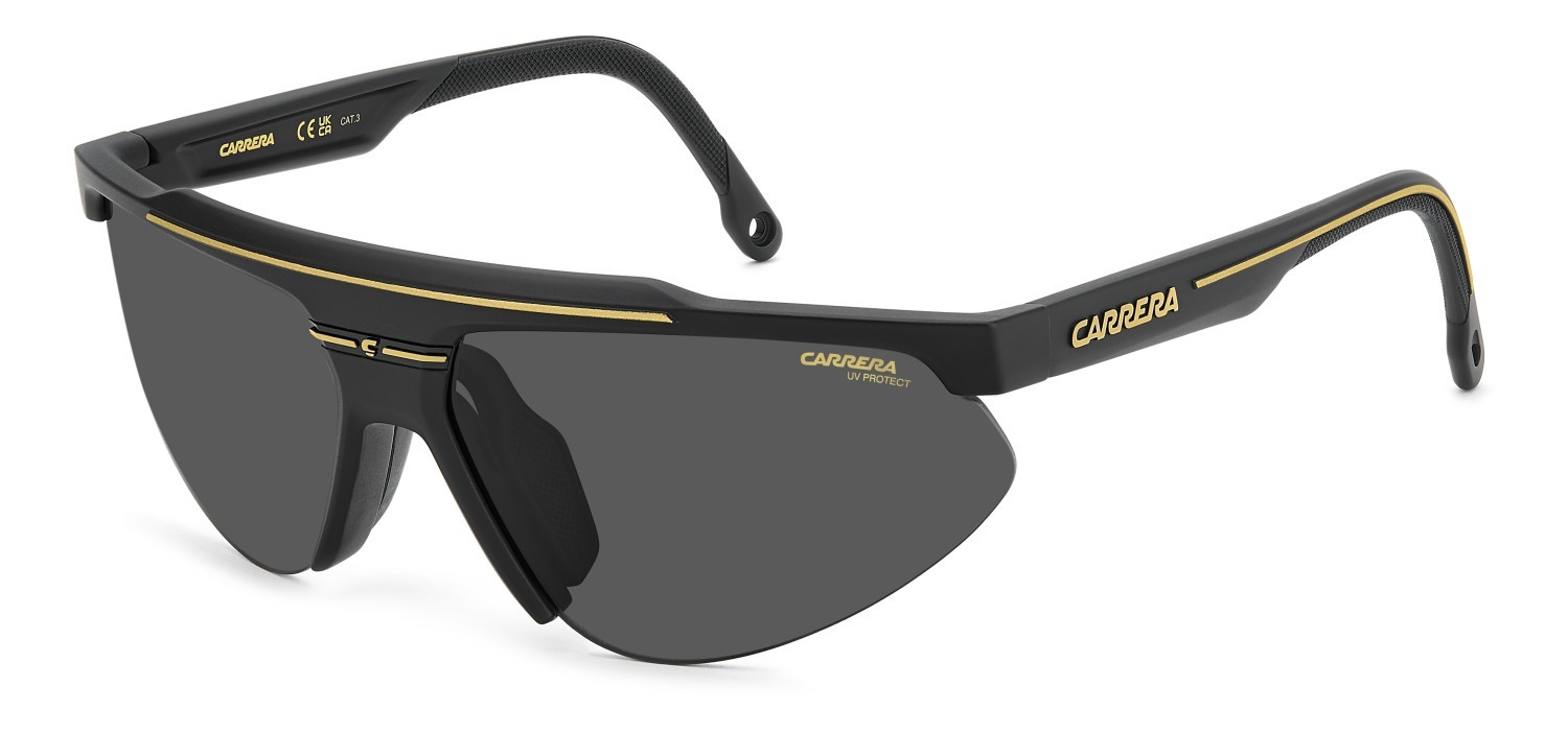 Sonnenbrillen Carrera C Sport 15/S 208718 I46 IR farbe matte black gold form rechteckig gläser grey