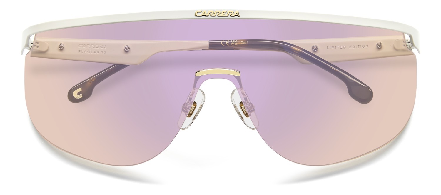 Sonnenbrillen Carrera Flaglab 19 208720 SZJ DW farbe ivory form rechteckig gläser pink multilayer blue