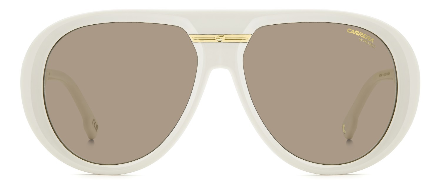 Sonnenbrillen Carrera Victory C 22/S 208723 SZJ 70 farbe ivory form aviator gläser brown