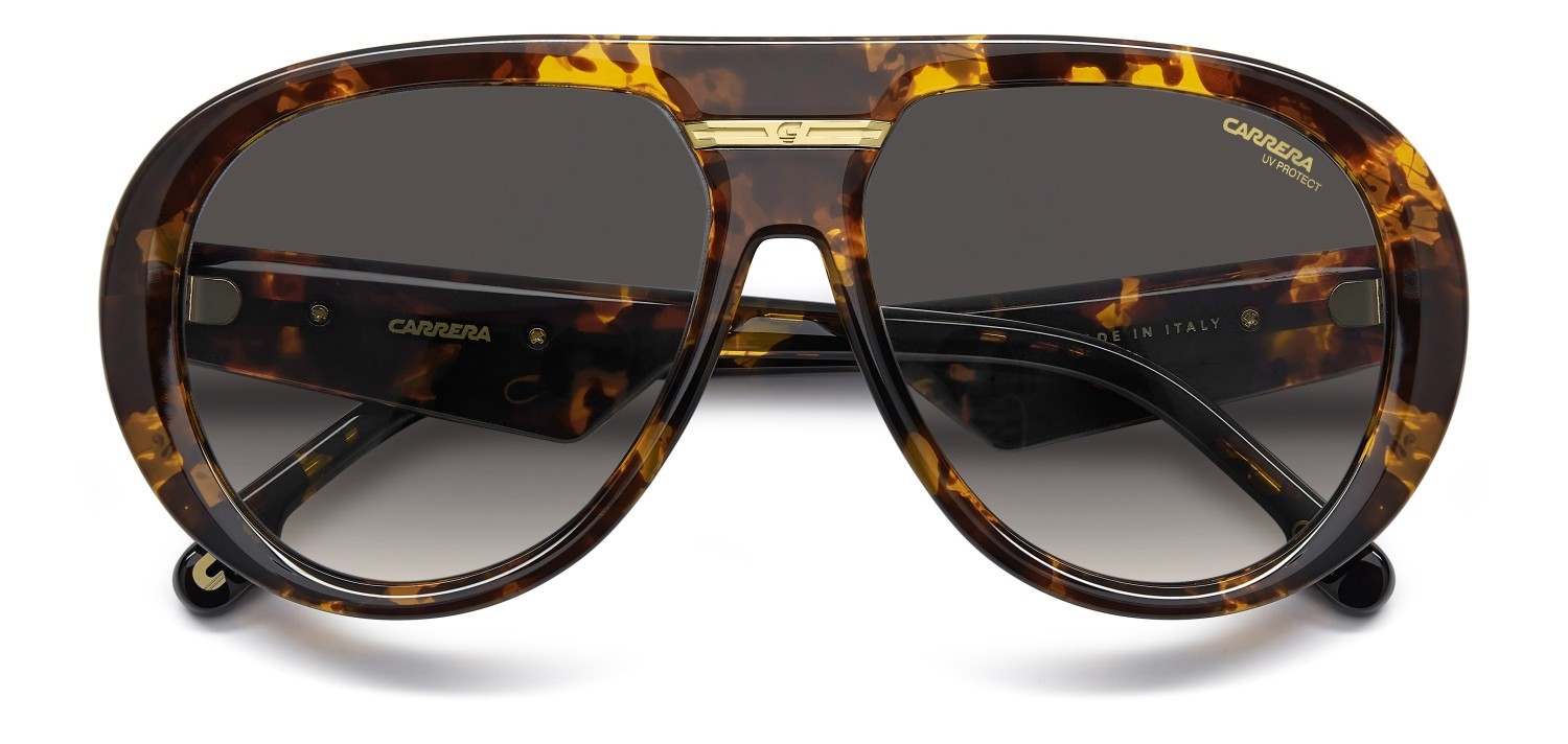 Sonnenbrillen Carrera Victory C 22/S 208723 WR9 9O farbe brown havana form aviator gläser dark grey shaded