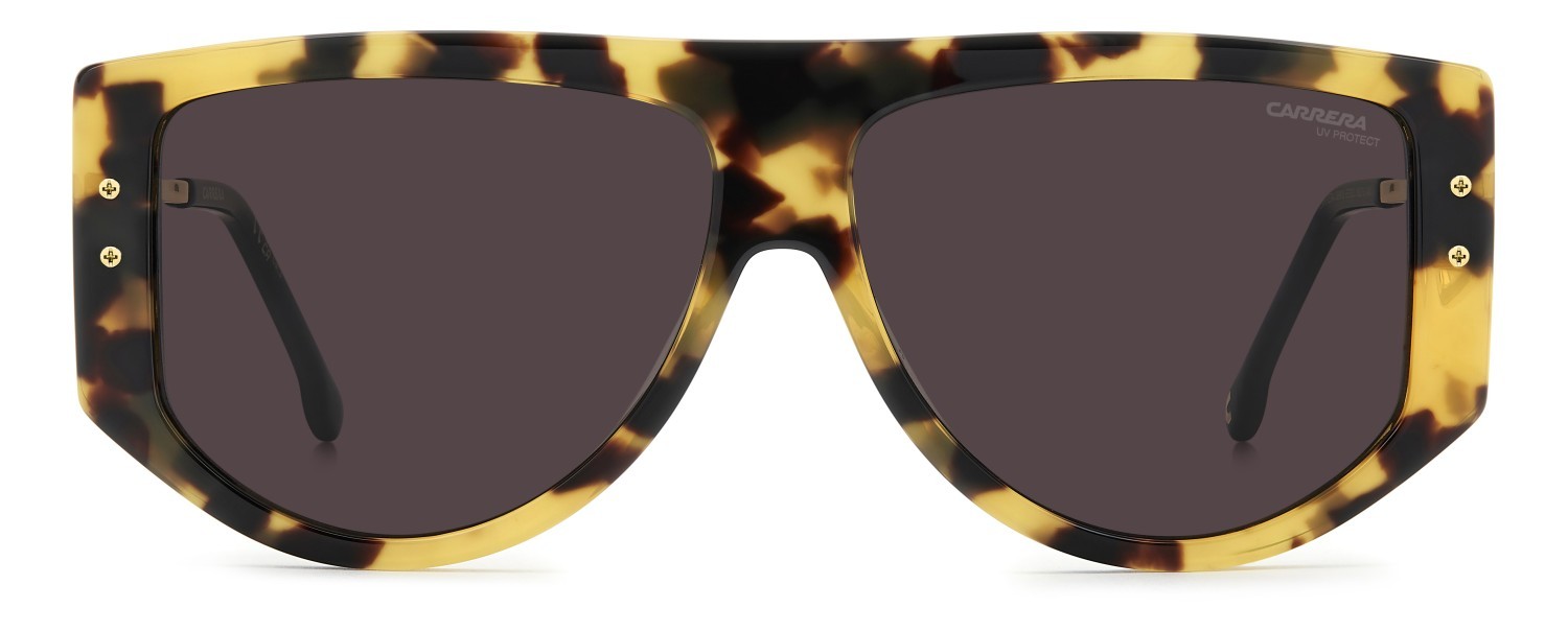 Sonnenbrillen Carrera 3099/S 208724 EPZ K2 farbe yellow havana form quadratisch gläser mauve