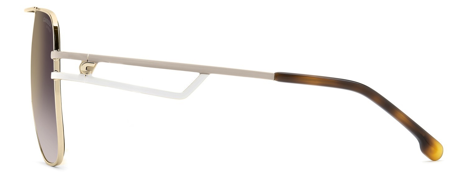 Occhiali da sole Carrera 3100/S 208725 24W YK colore gold beige havana forma quadrato lenti gold mirror on burgundy shaded