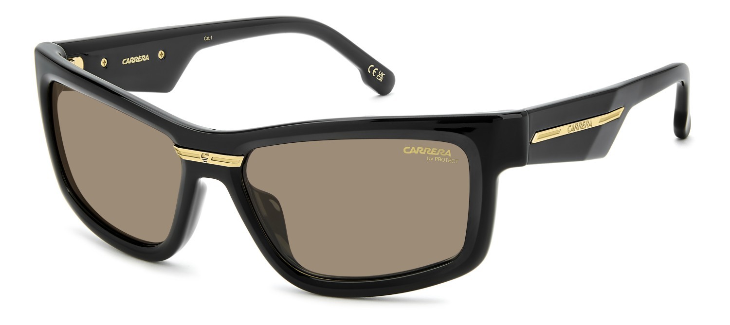Sonnenbrillen Carrera Victory C 21/S 208728 0WM 70 farbe black beige form cat-eye gläser brown