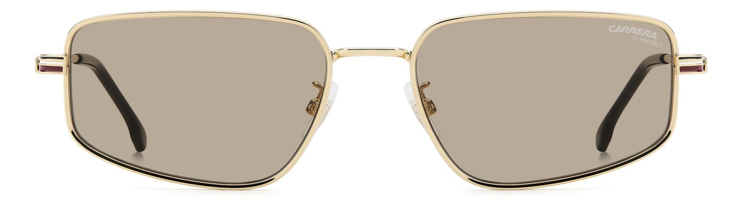 Sonnenbrillen Carrera 3087/S 208733 NOA 70 farbe gold burgundy form rechteckig gläser brown