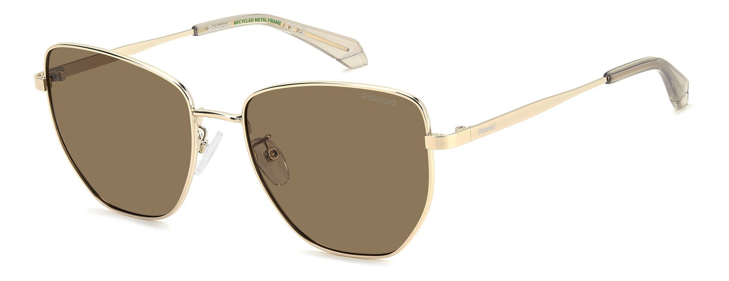 Sunglasses Polaroid Pld 4204/G 208735 01Q SP color gold brown shape square lenses bronze polarized