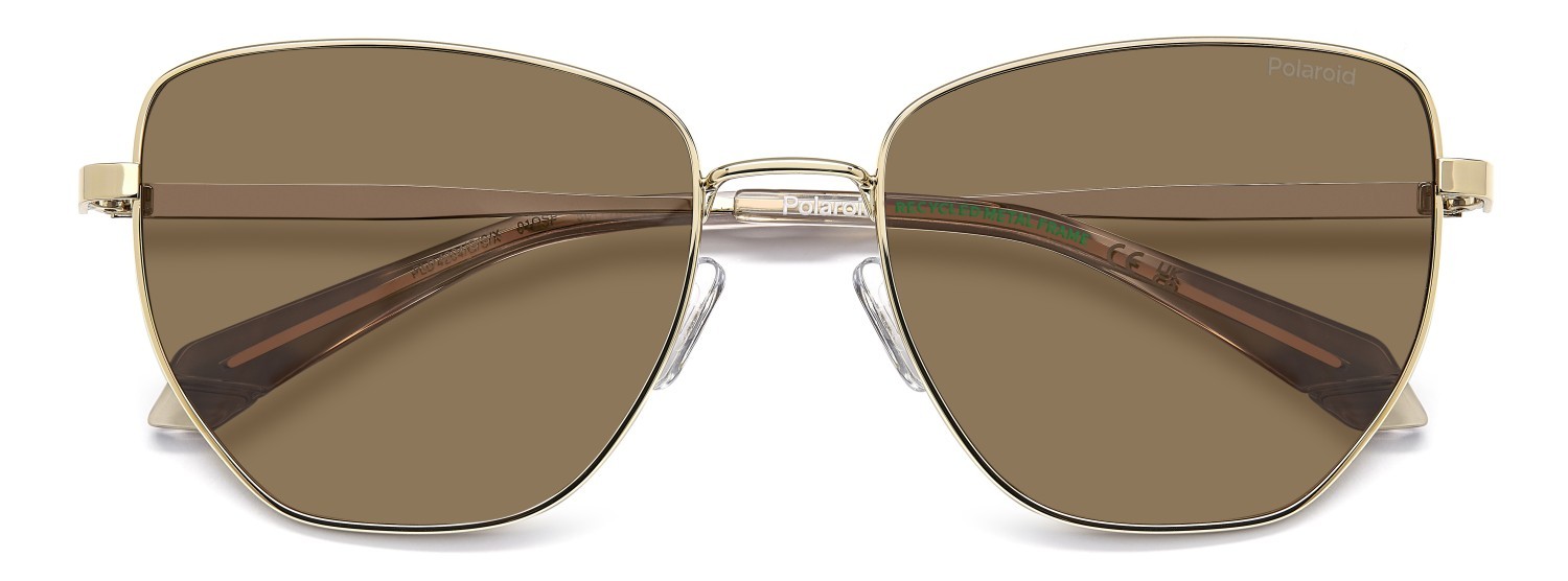 Sunglasses Polaroid Pld 4204/G 208735 01Q SP color gold brown shape square lenses bronze polarized