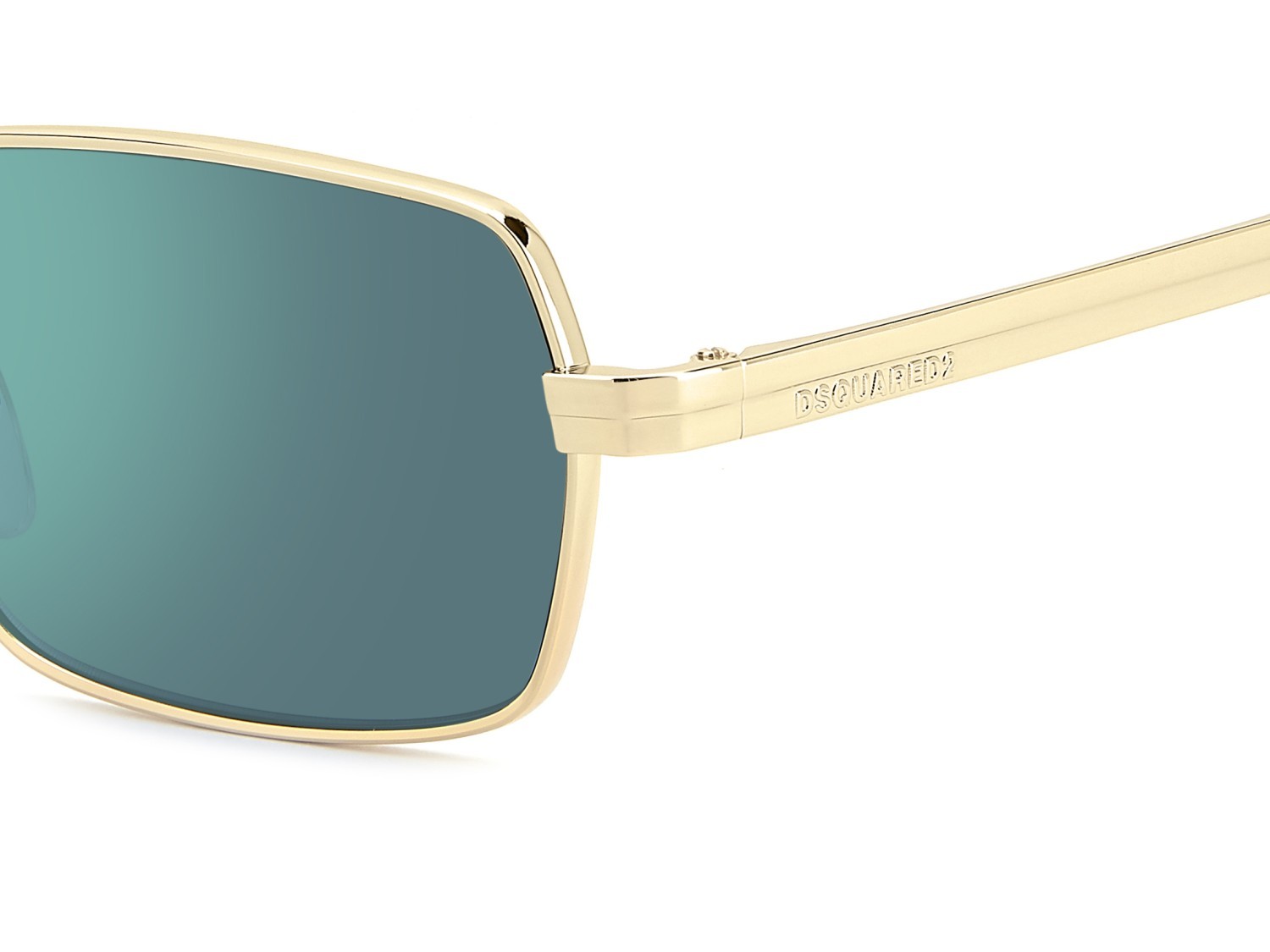Occhiali da sole Dsquared2 D2 0192/S 208773 000 MT colore rose gold forma ovale lenti green mirror