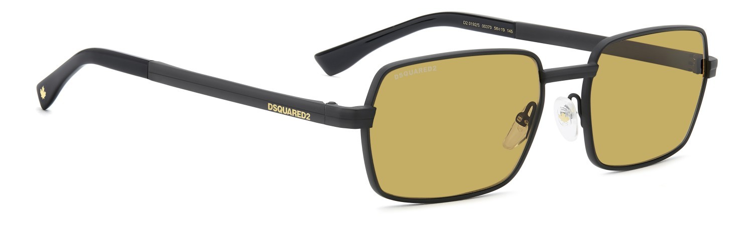 Occhiali da sole Dsquared2 D2 0192/S 208773 003 70 colore matte black forma ovale lenti brown