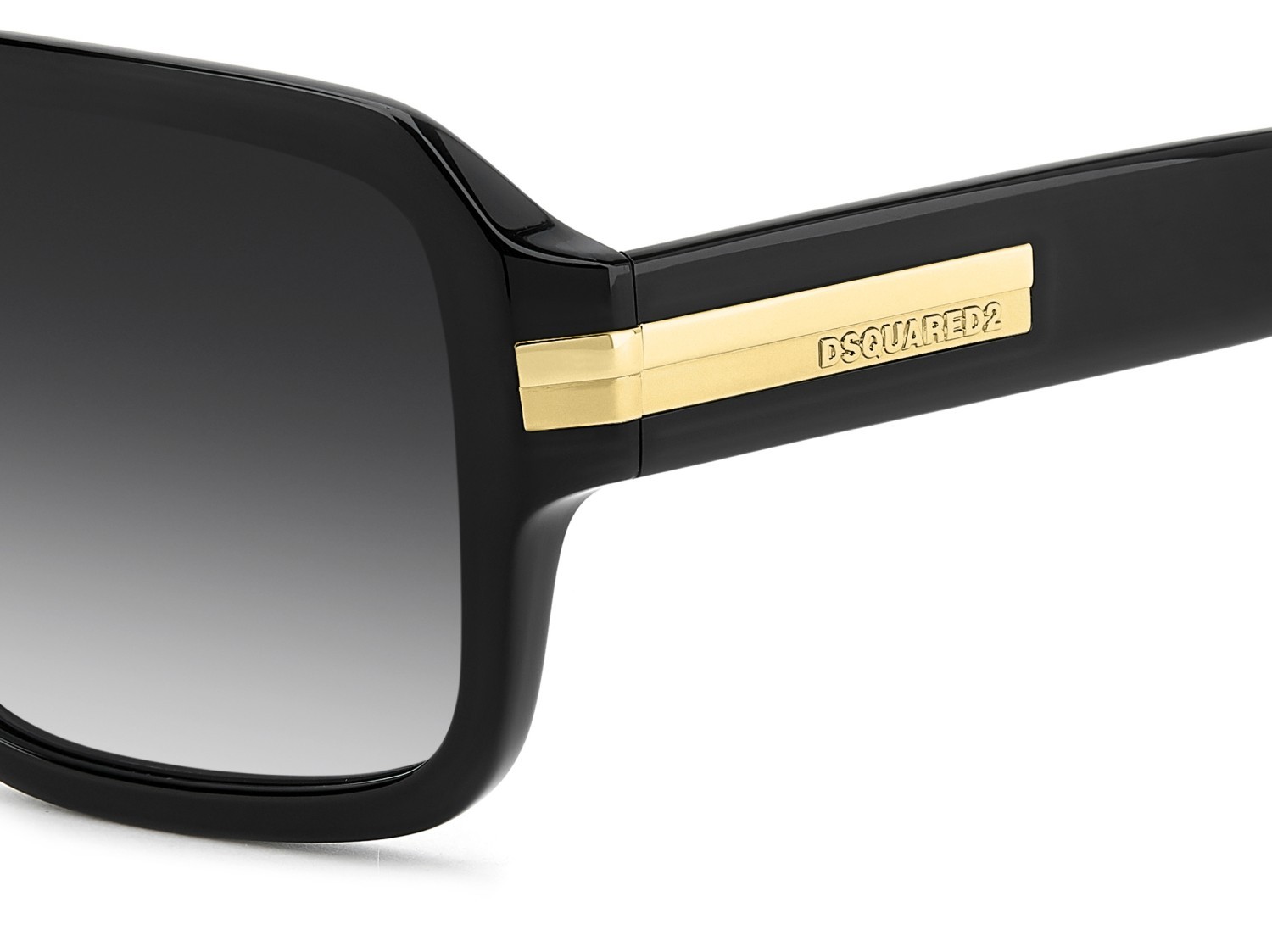 Occhiali da sole Dsquared2 D2 0197/S 208775 807 9O colore black forma navigator lenti dark grey shaded