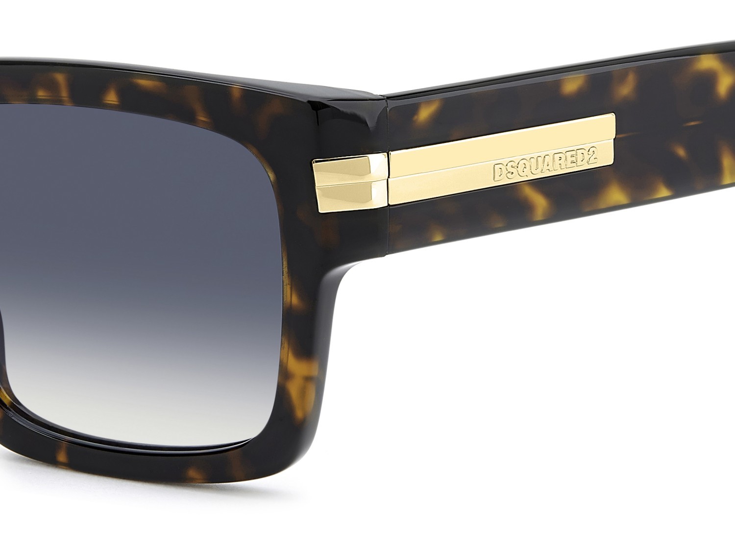 Occhiali da sole Dsquared2 D2 0198/S 208776 086 08 colore havana forma quadrato lenti dk blue shaded