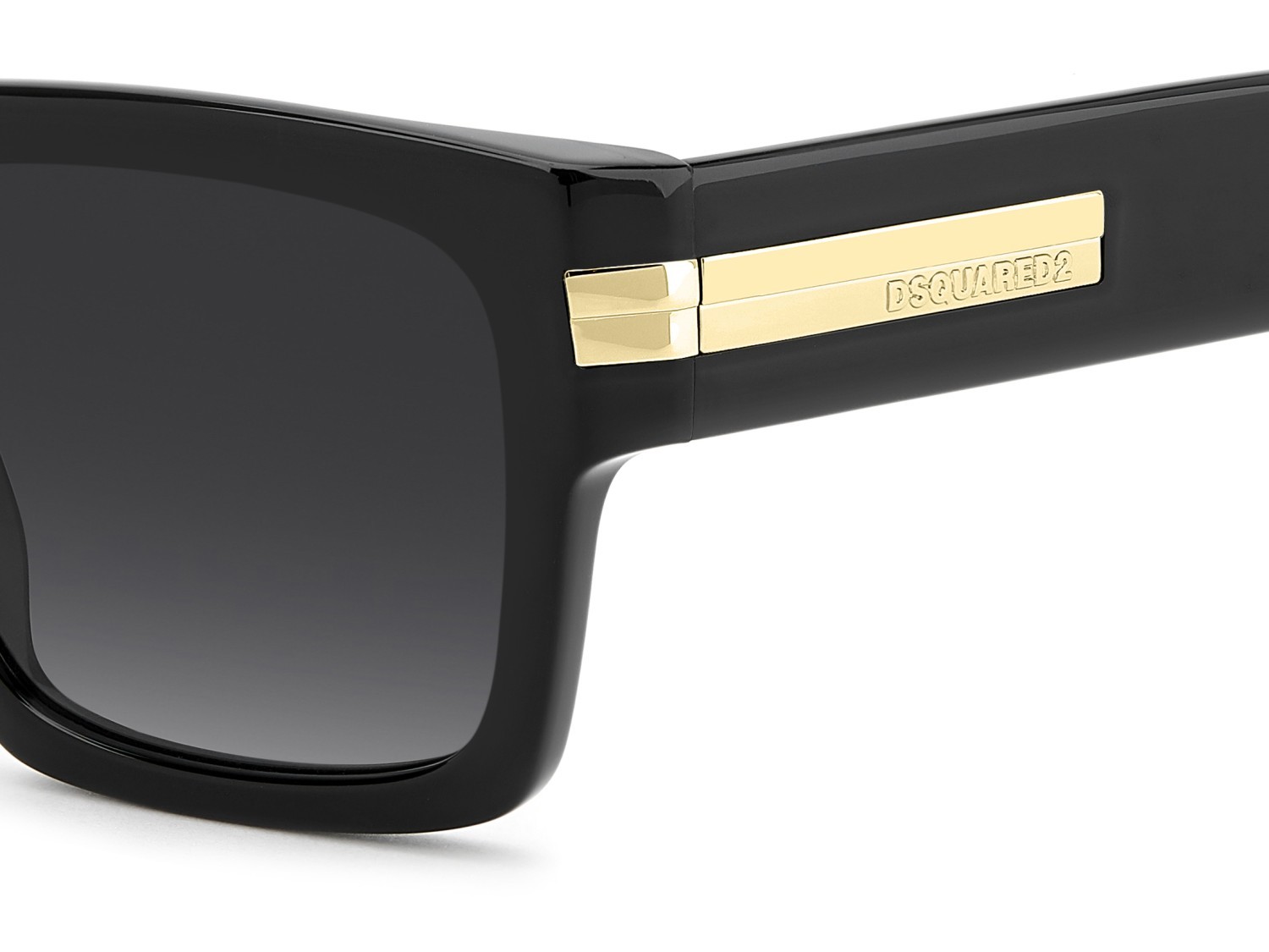 Occhiali da sole Dsquared2 D2 0198/S 208776 807 9O colore black forma quadrato lenti dark grey shaded