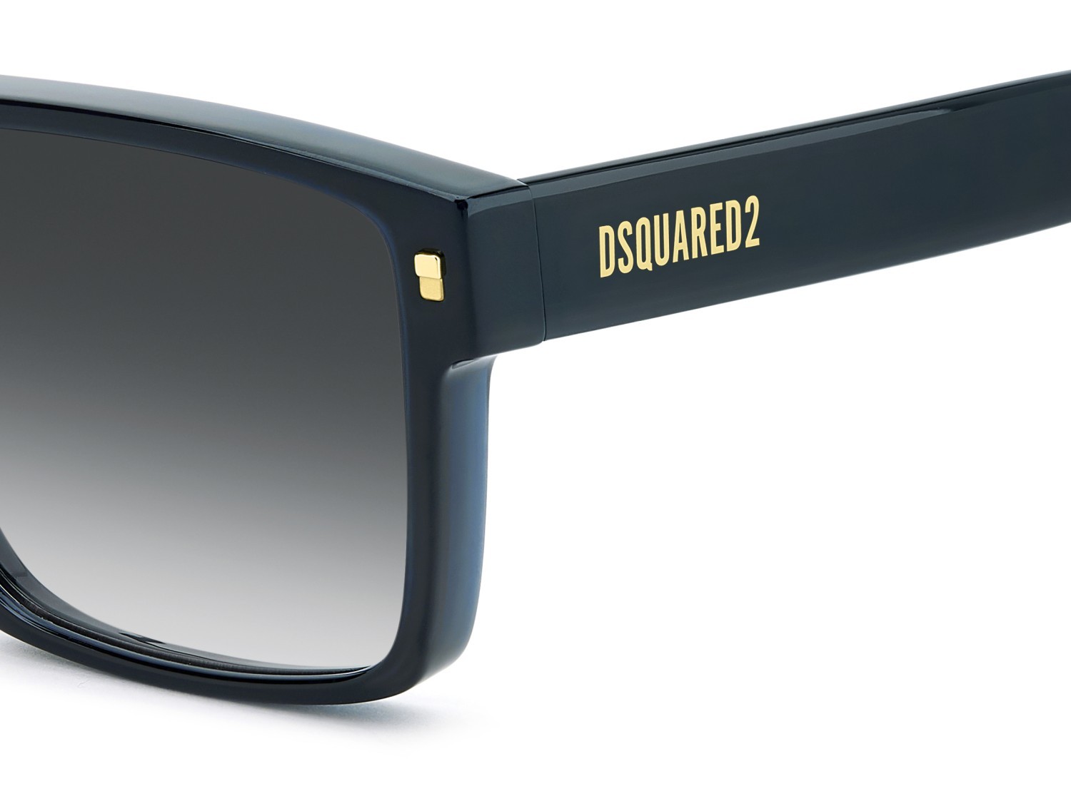 Occhiali da sole Dsquared2 D2 0202/G 208777 PJP 9O colore blue forma quadrato lenti dark grey shaded