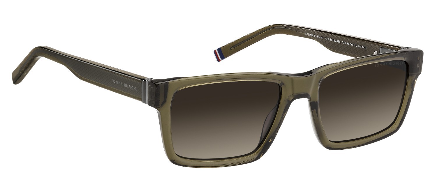 Occhiali da sole Tommy Hilfiger Th 2309/S 208782 09Q HA colore brown forma rettangolare lenti brown shaded