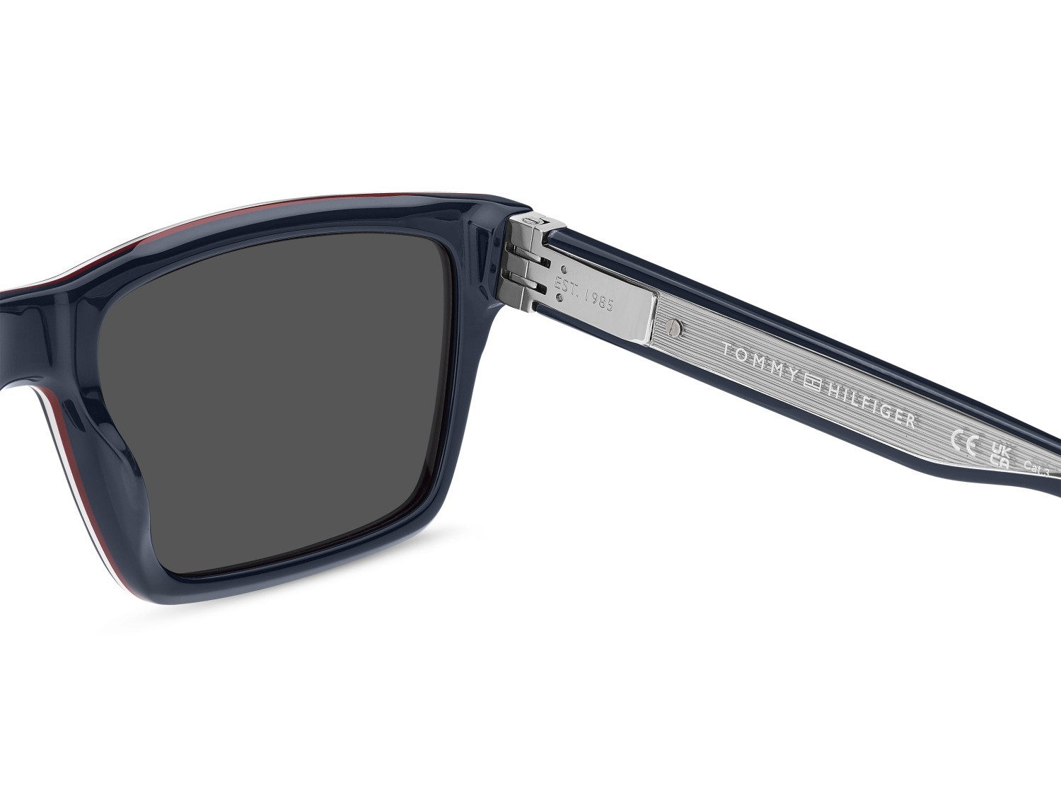 Occhiali da sole Tommy Hilfiger Th 2309/S 208782 PJP IR colore blue forma rettangolare lenti grey