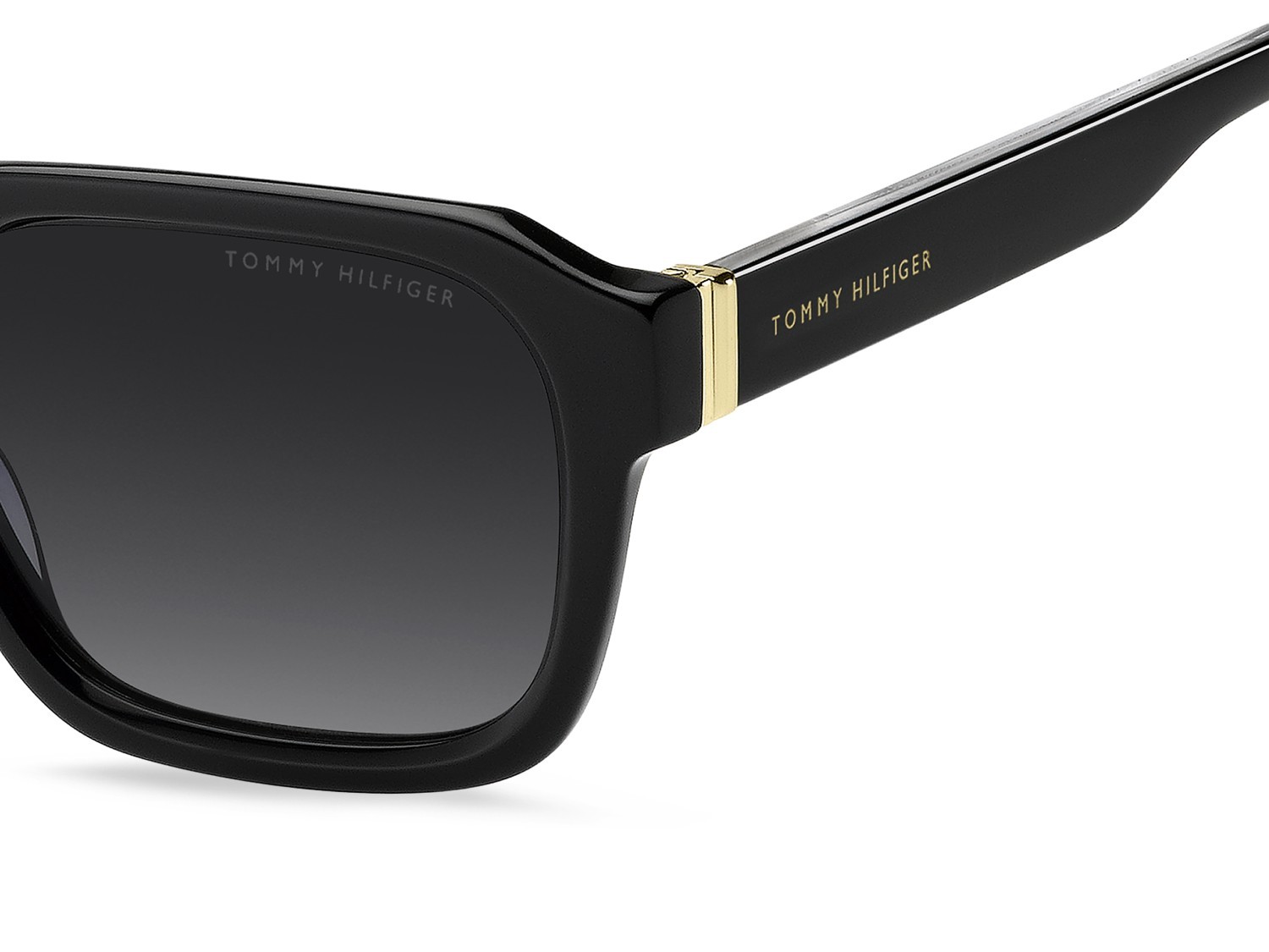 Occhiali da sole Tommy Hilfiger Th 2310/S 208783 807 9O colore black forma quadrato lenti dark grey shaded