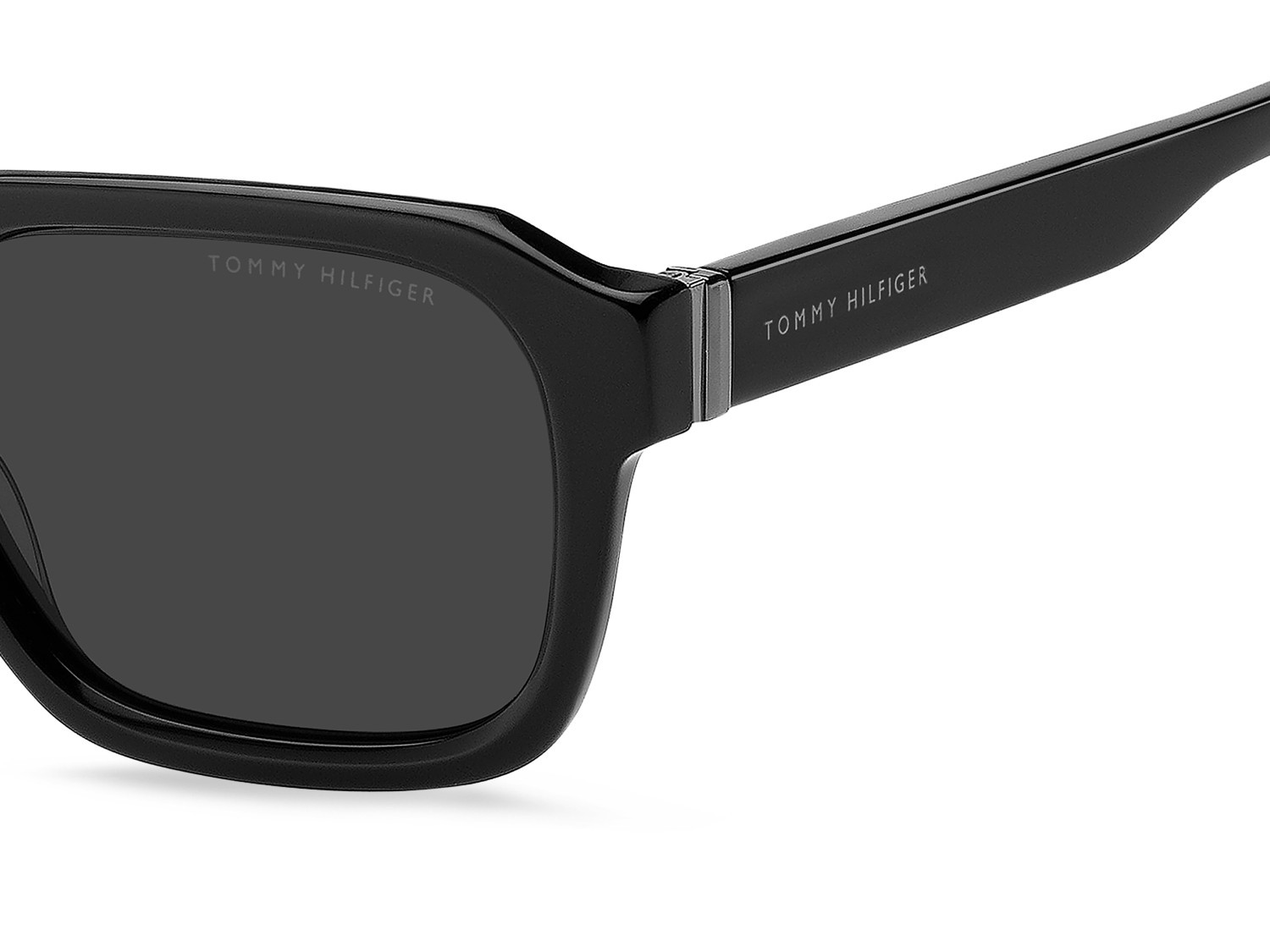 Occhiali da sole Tommy Hilfiger Th 2310/S 208783 807 IR colore black forma quadrato lenti grey