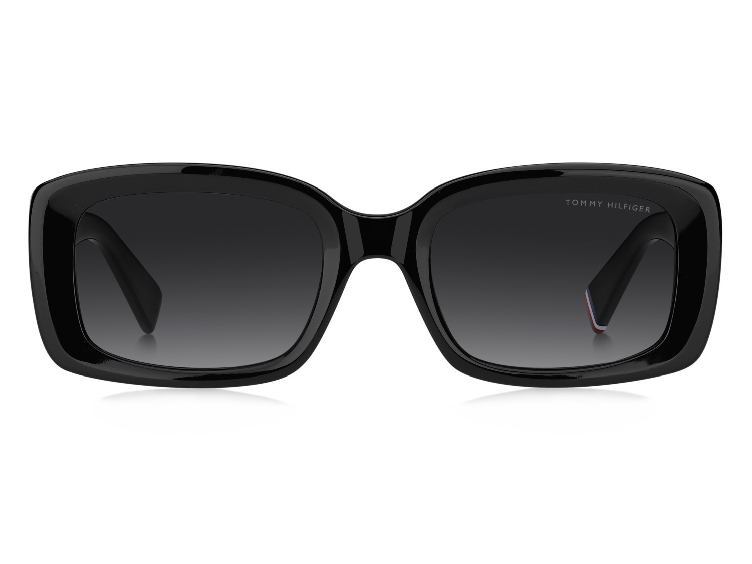 Occhiali da sole Tommy Hilfiger Th 2343/S 208786 807 9O colore black forma rettangolare lenti dark grey shaded